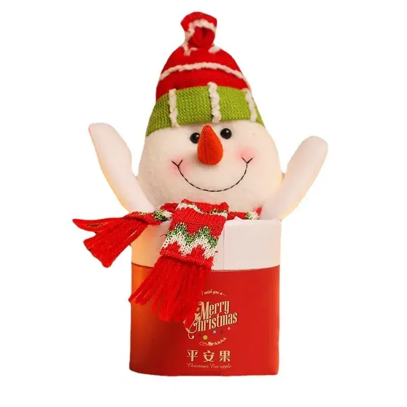 Christmas Candy Jar with Santa Snowman & Apple Design - Image 16