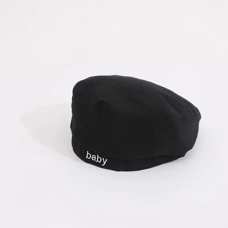 Kids Peaked Cap Hat Black White 2025 - Image 2