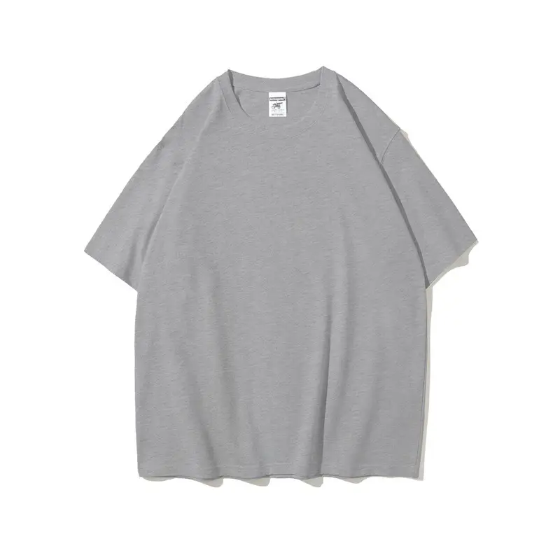 White Heavyweight T-Shirt Off-Shoulder Casual Short Sleeve - Image 10