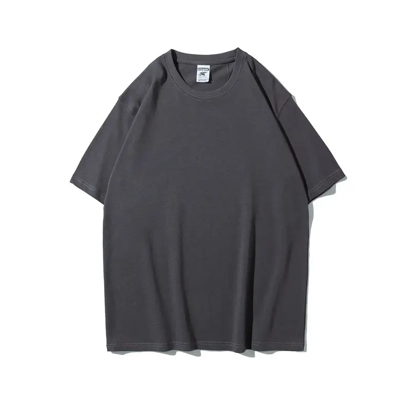 White Heavyweight T-Shirt Off-Shoulder Casual Short Sleeve - Image 11