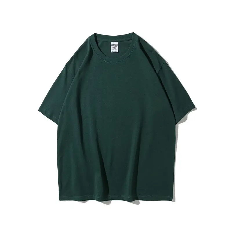 White Heavyweight T-Shirt Off-Shoulder Casual Short Sleeve - Image 12