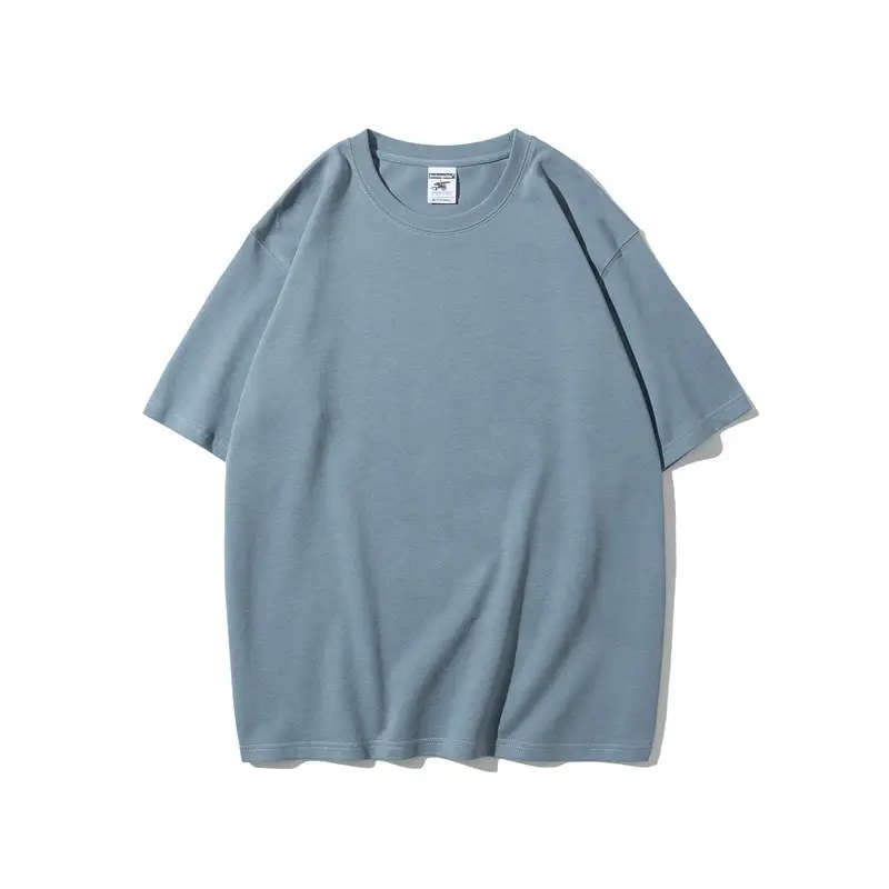White Heavyweight T-Shirt Off-Shoulder Casual Short Sleeve - Image 4