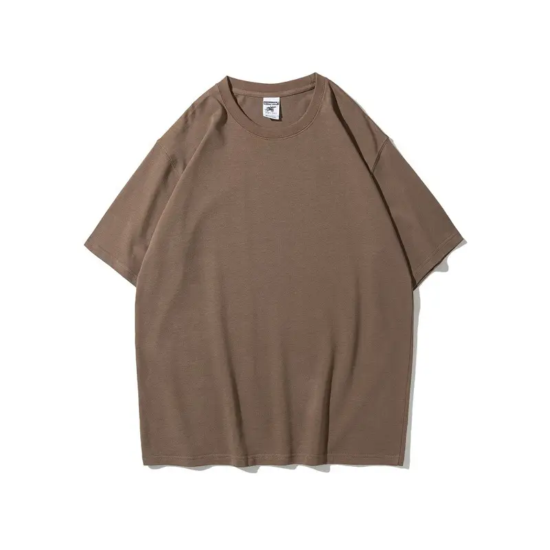 White Heavyweight T-Shirt Off-Shoulder Casual Short Sleeve - Image 7