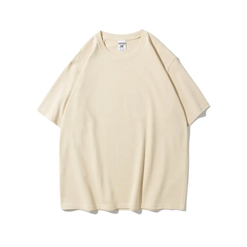 White Heavyweight T-Shirt Off-Shoulder Casual Short Sleeve - Image 9