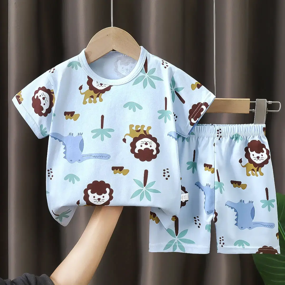 New Boys Cotton Short Sleeve T-Shirt & Shorts Set - Image 2