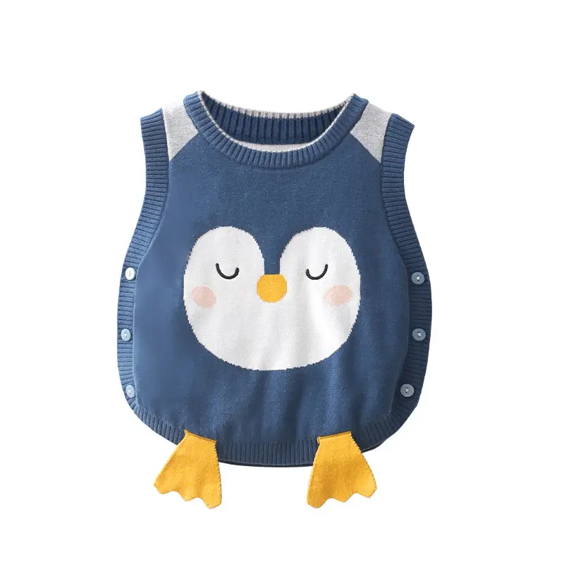 Korean Style Cartoon Duck Vest for Baby Girls Sleeveless Waistcoat - Image 8
