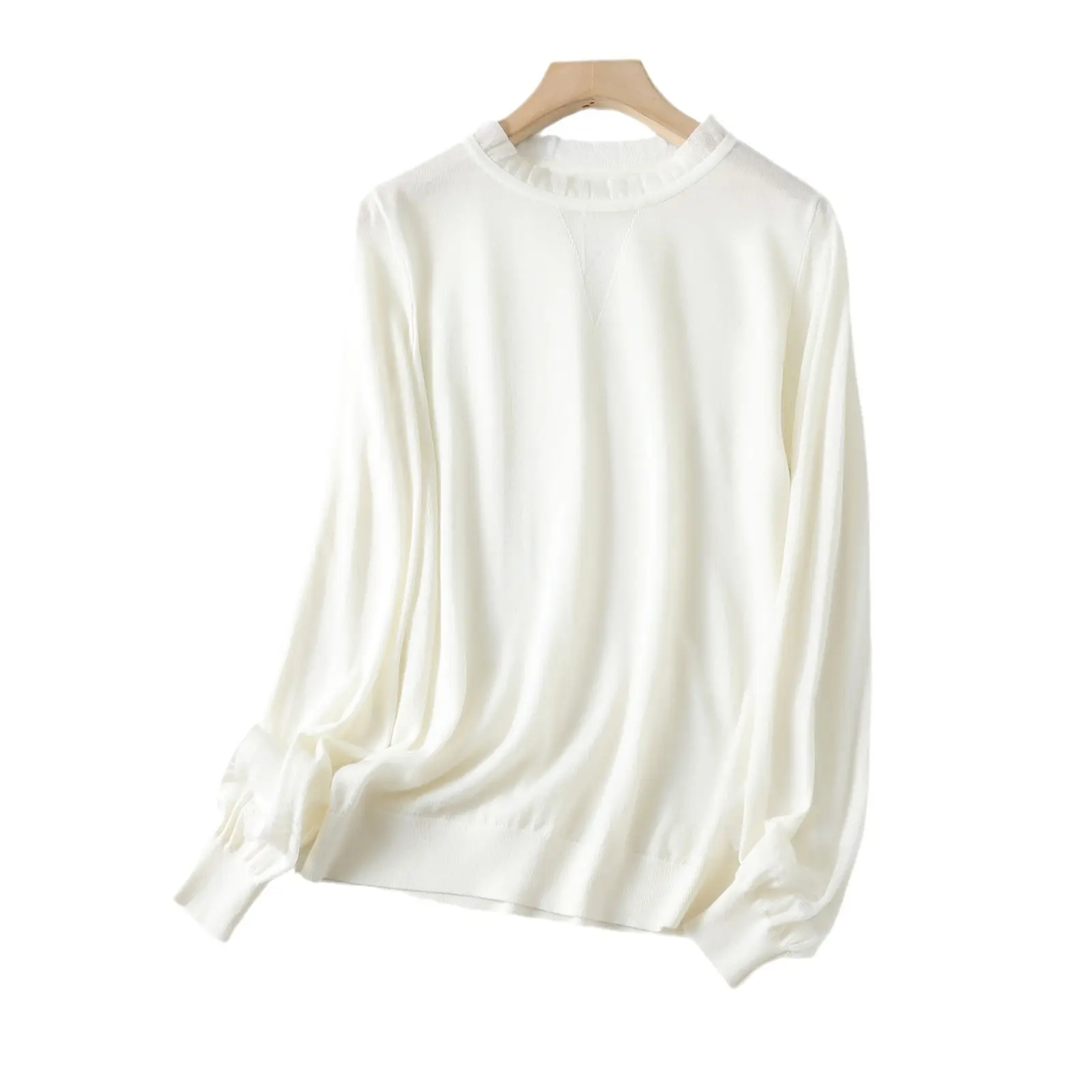 Black Wool Sweater for Women Spring Autumn Base - Image 9