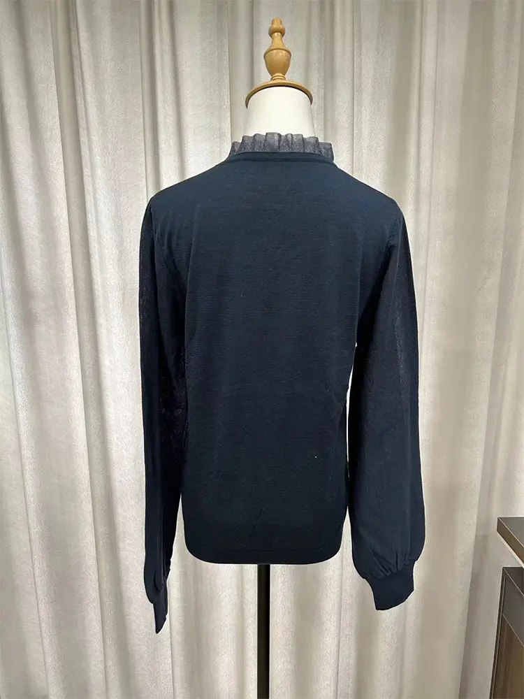 Black Wool Sweater for Women Spring Autumn Base — feature 4