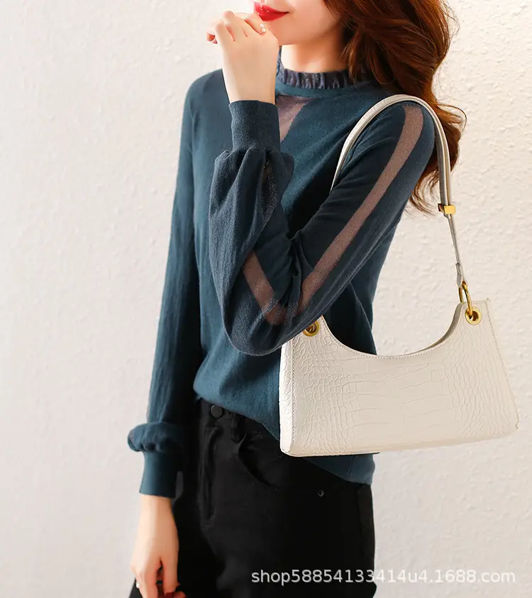 Black Wool Sweater for Women Spring Autumn Base — feature 7