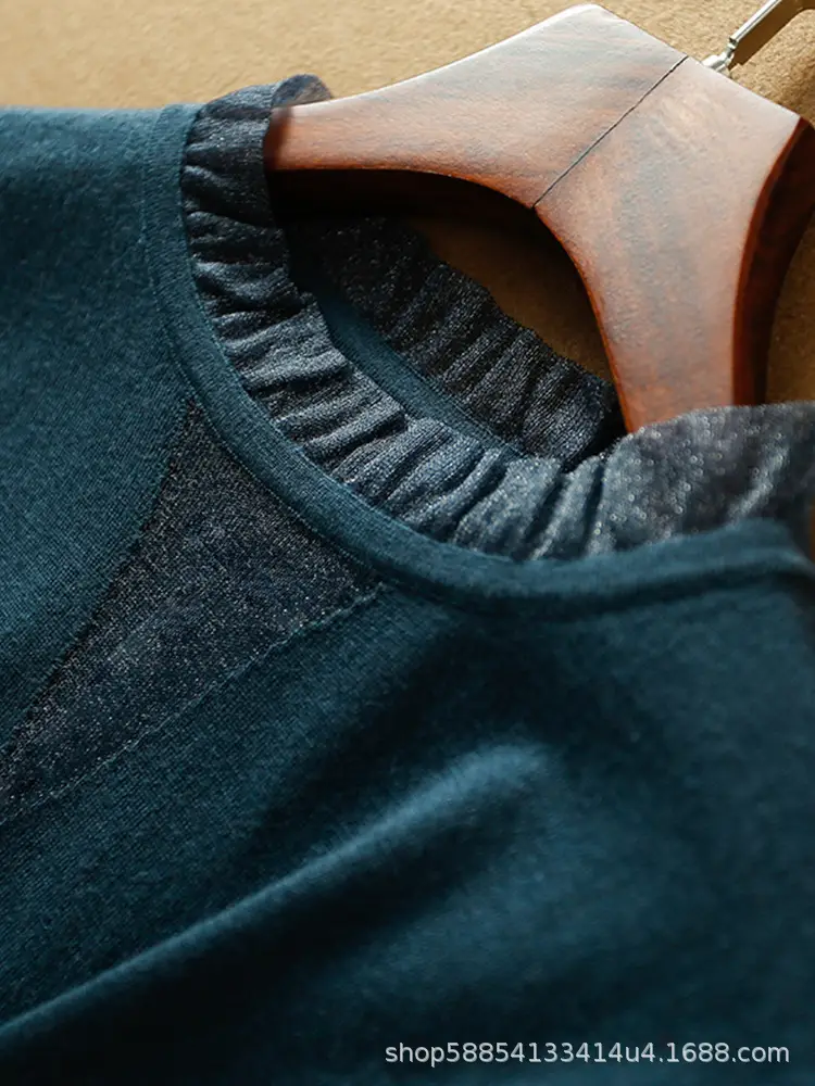 Black Wool Sweater for Women Spring Autumn Base — feature 9
