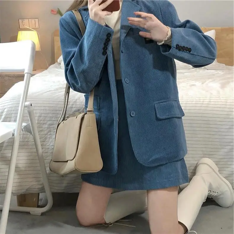 Coffee Corduroy 2-Piece Women Suit Dress 2026 — feature 13