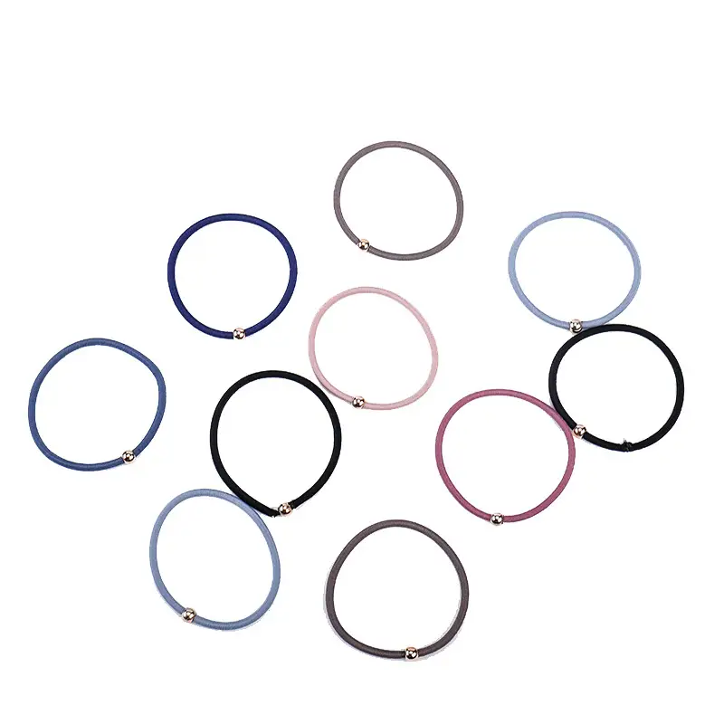 10 Pcs Small Gold Beads for Women's Hair Pony Tail - Image 7