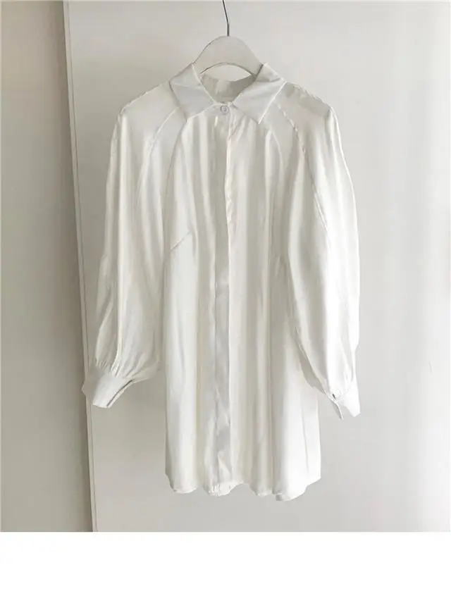 Black Waist Belted Korean Style Shirt Set — feature 17