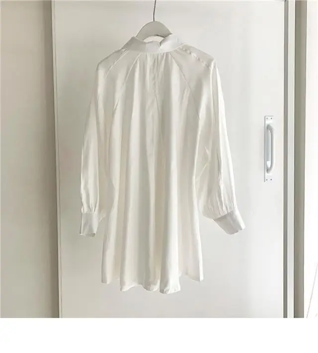 Black Waist Belted Korean Style Shirt Set — feature 18