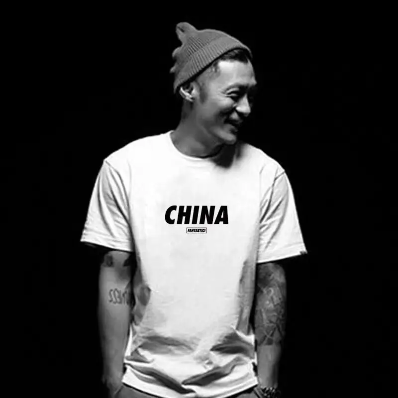 Men Loose Full Sleeve T-Shirt White Cotton Summer Casual Large