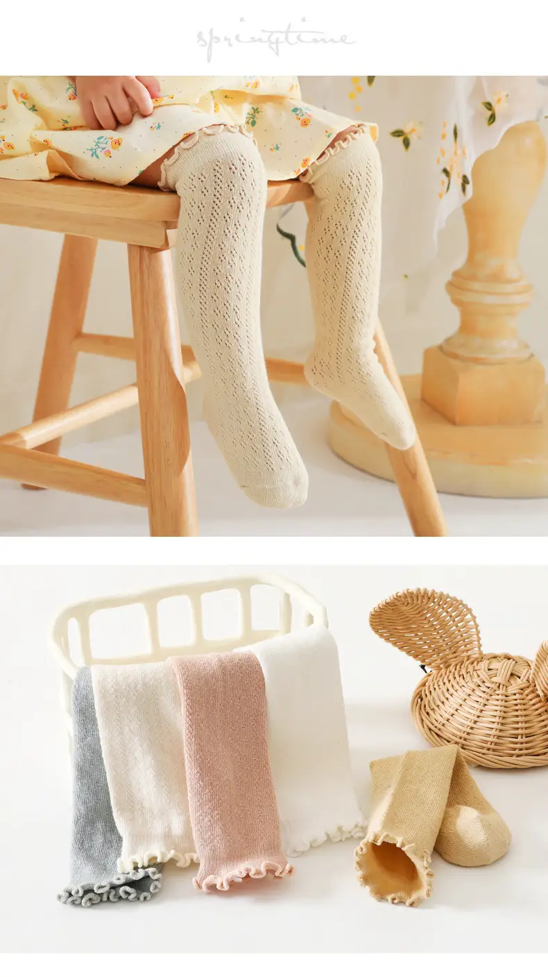 25 Spring Socks Large Mesh Cotton Girls Princess — feature 25