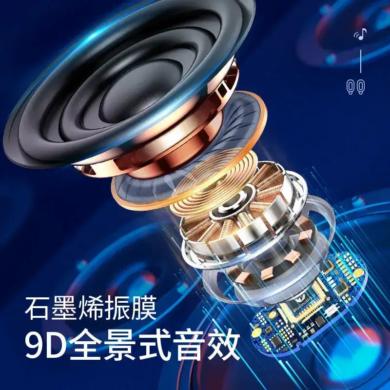 5.4 Wireless Bluetooth Headset True Wireless In-Ear Binaural Sports - Image 4