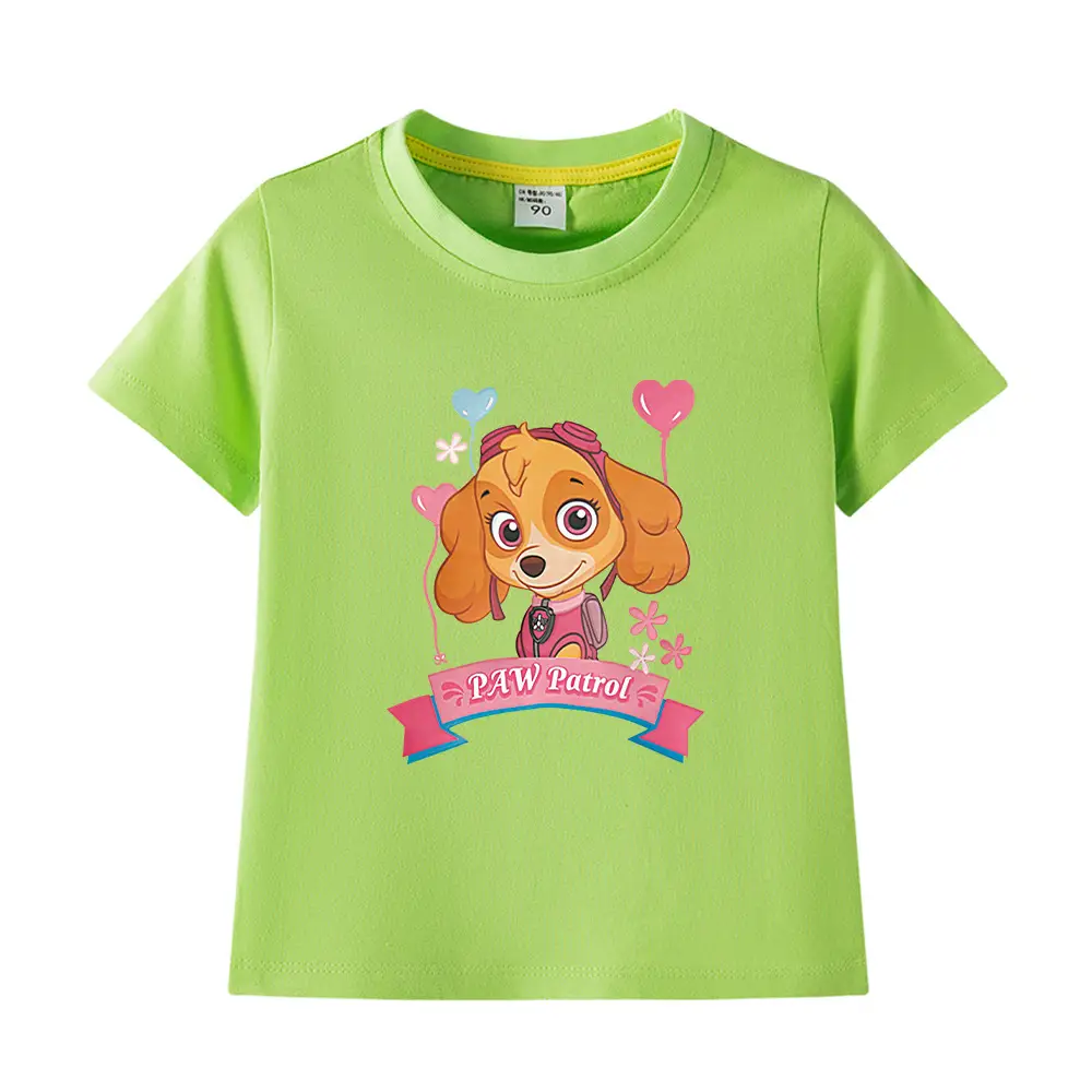 Green Paw Patrol Puppy Cotton T-Shirt for Kids - Image 21