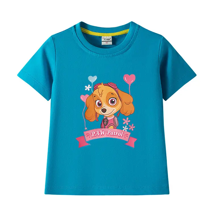 Green Paw Patrol Puppy Cotton T-Shirt for Kids — feature 11
