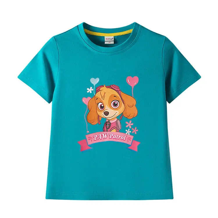 Green Paw Patrol Puppy Cotton T-Shirt for Kids — feature 12