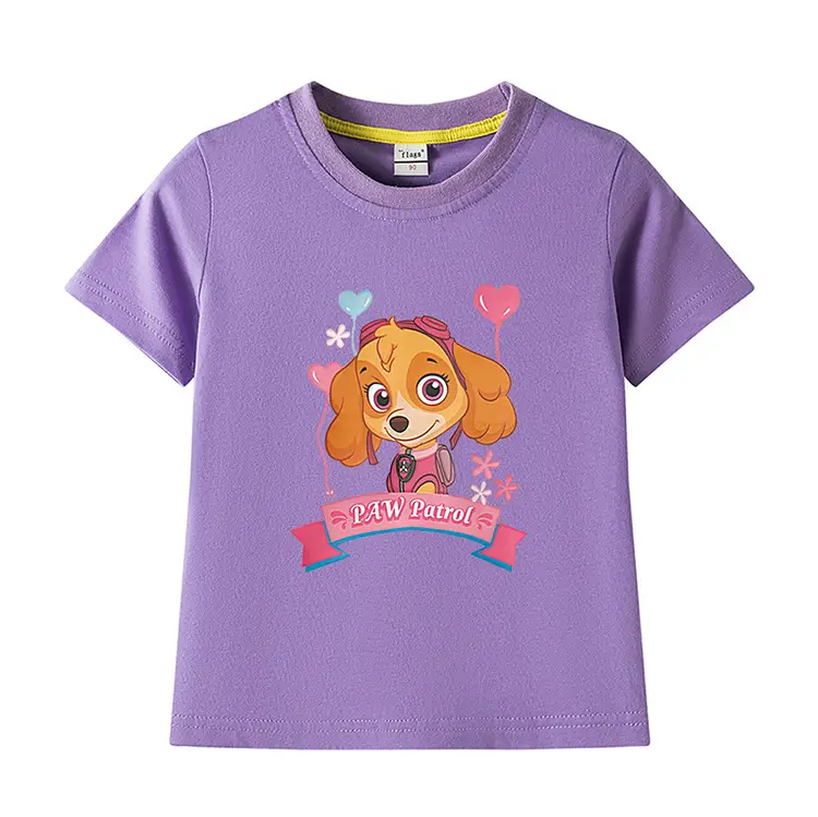 Green Paw Patrol Puppy Cotton T-Shirt for Kids — feature 16