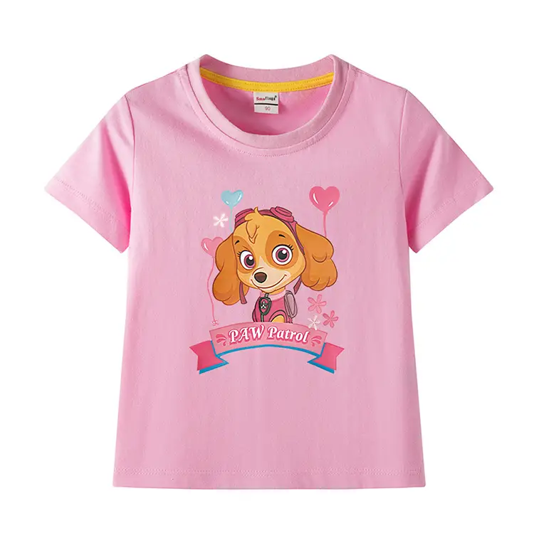 Green Paw Patrol Puppy Cotton T-Shirt for Kids — feature 3
