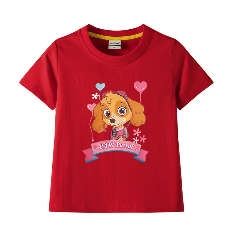 Green Paw Patrol Puppy Cotton T-Shirt for Kids — feature 5