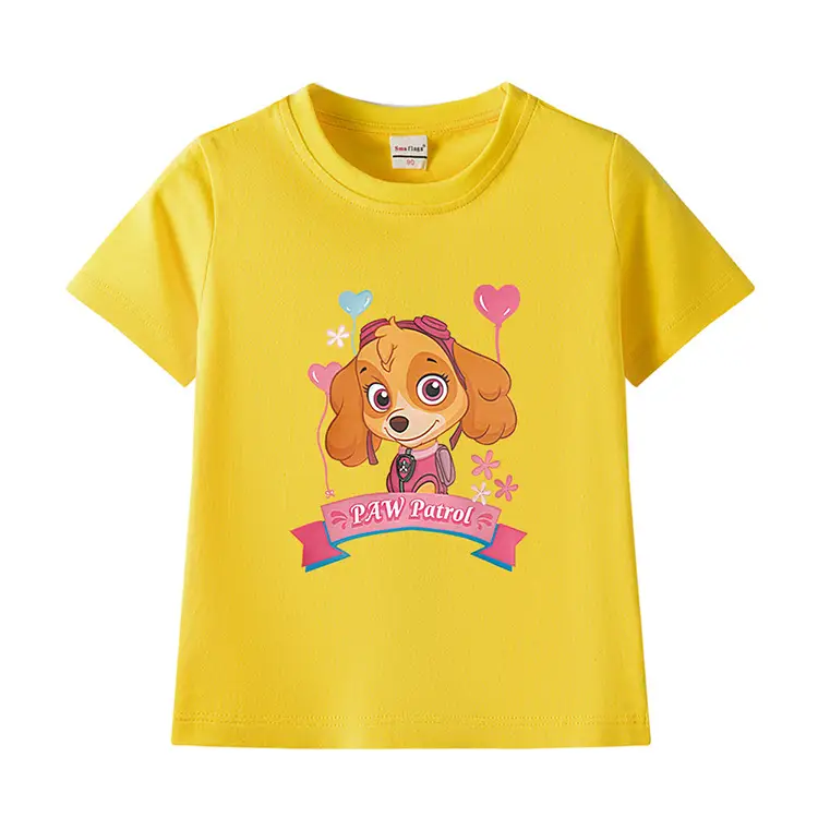 Green Paw Patrol Puppy Cotton T-Shirt for Kids — feature 7