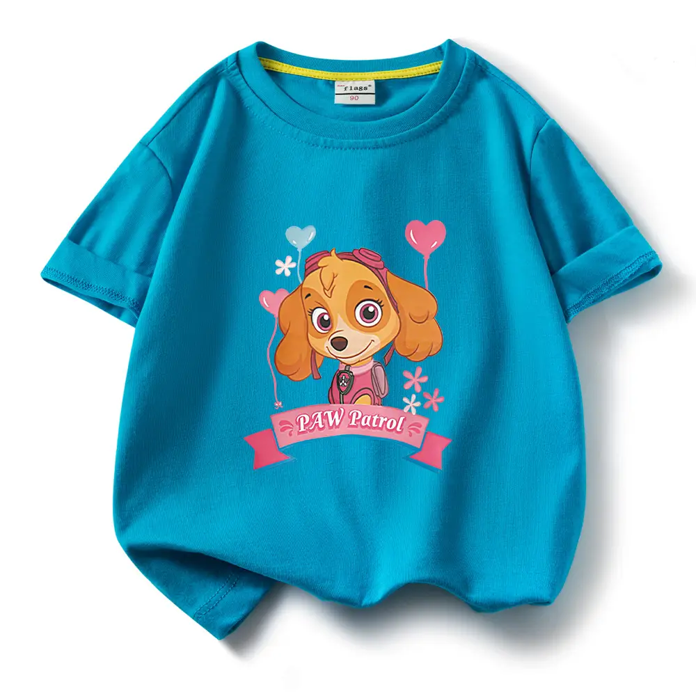 Green Paw Patrol Puppy Cotton T-Shirt for Kids - Image 10