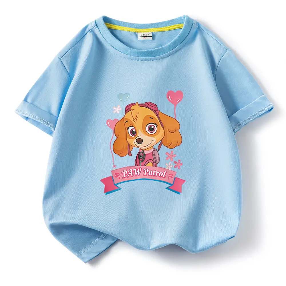 Green Paw Patrol Puppy Cotton T-Shirt for Kids - Image 13