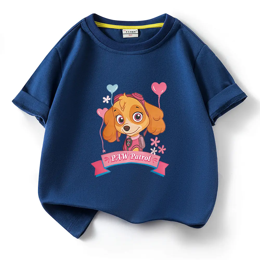 Green Paw Patrol Puppy Cotton T-Shirt for Kids - Image 16