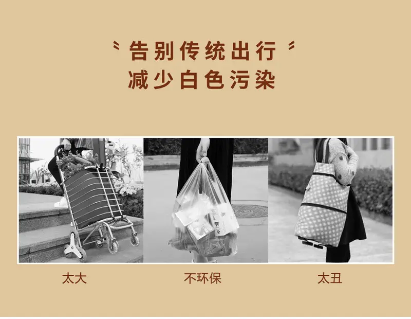 Japanese Foldable Waterproof Oxford Shopping Bag — feature 2