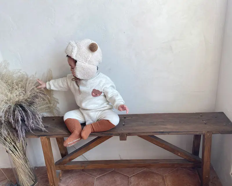 Winter Bear Korean Style Baby Romper Set - Image 5