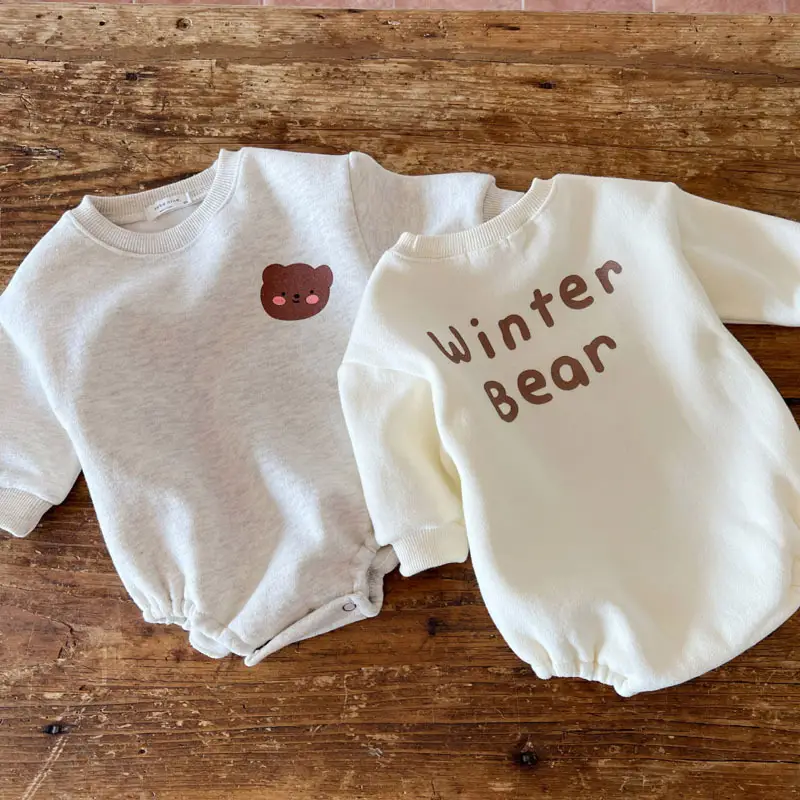 Winter Bear Korean Style Baby Romper Set - Image 7