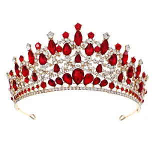 Luxury Blue Crystal Bridal Crown for Women — feature 11