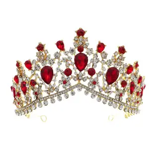 Luxury Blue Crystal Bridal Crown for Women — feature 7