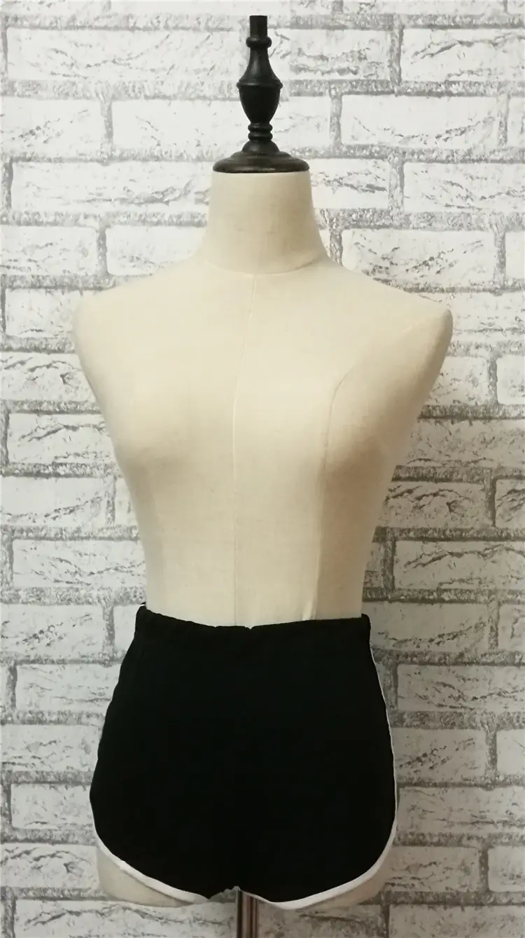 Women's Black Embroidered Shorts with Heart Design - Image 5