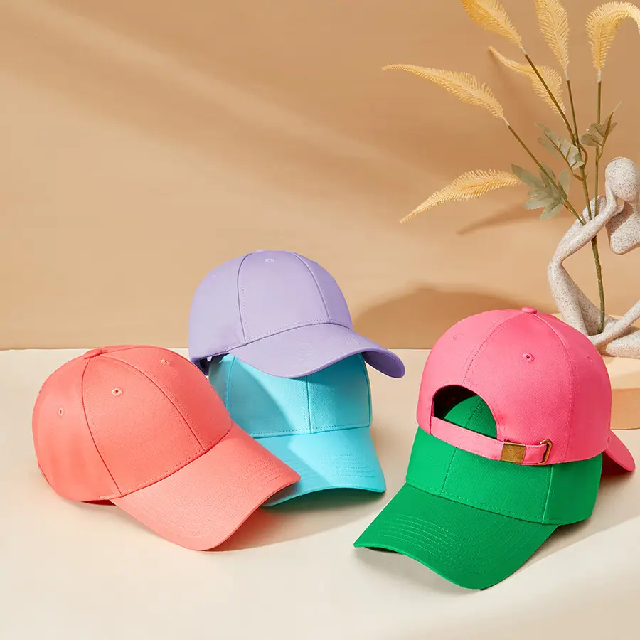 Men's Purple Cotton Baseball Cap Large Bristle Sun Hat - Image 4