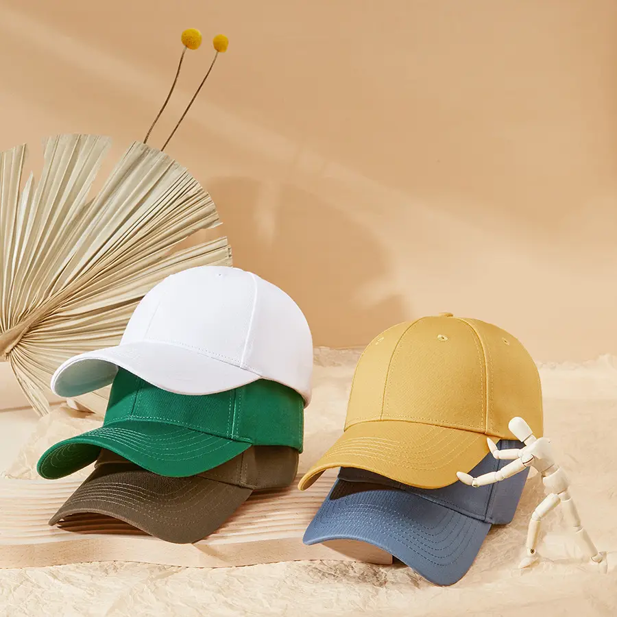 Men's Purple Cotton Baseball Cap Large Bristle Sun Hat - Image 7