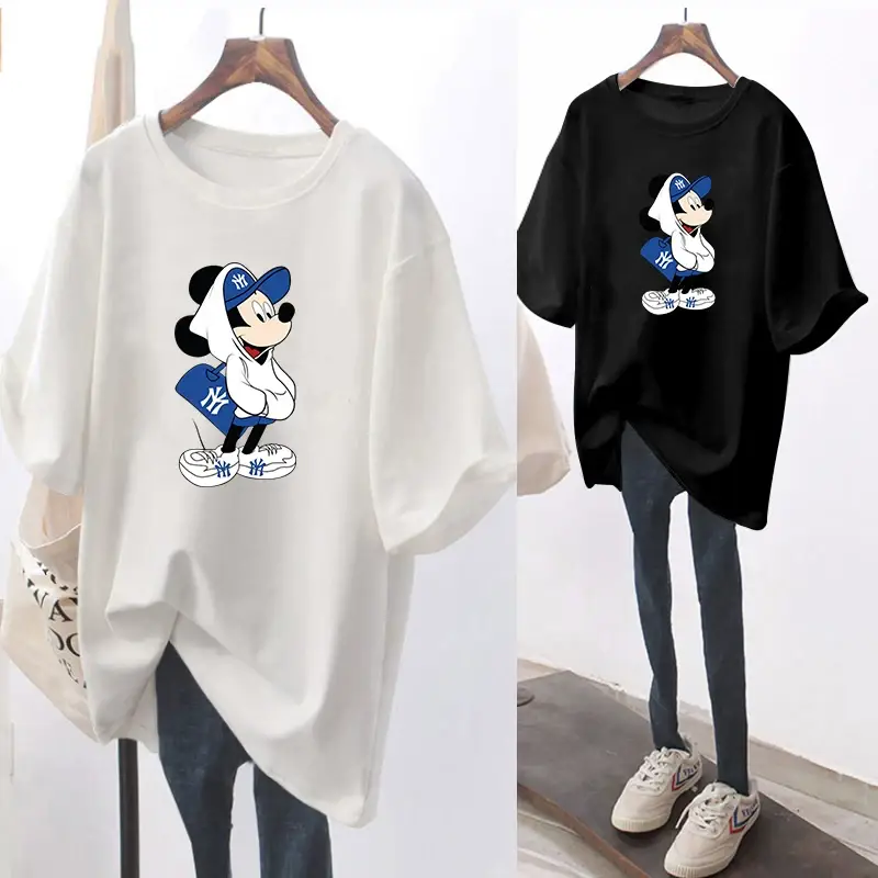 Women Pink T-Shirt with Cute Mouse Print — feature 20