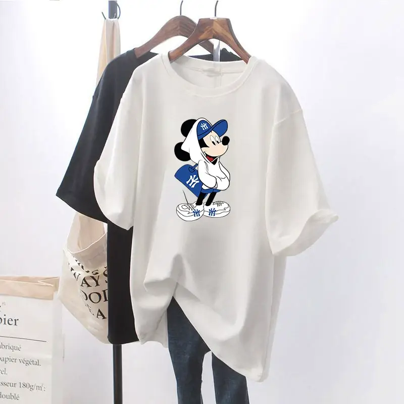 Women Pink T-Shirt with Cute Mouse Print — feature 21