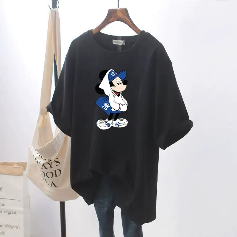 Women Pink T-Shirt with Cute Mouse Print — feature 22