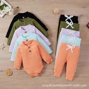 2022 Boys & Girls Grey Waffle Knit Pajama Set — feature 9