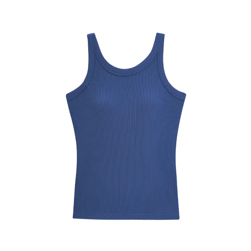 Women's Camisole Chest Pad One Piece Knitted Modal Sleeveless Top - Image 4