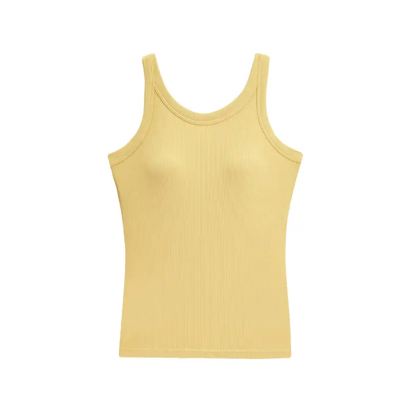 Women's Camisole Chest Pad One Piece Knitted Modal Sleeveless Top - Image 2