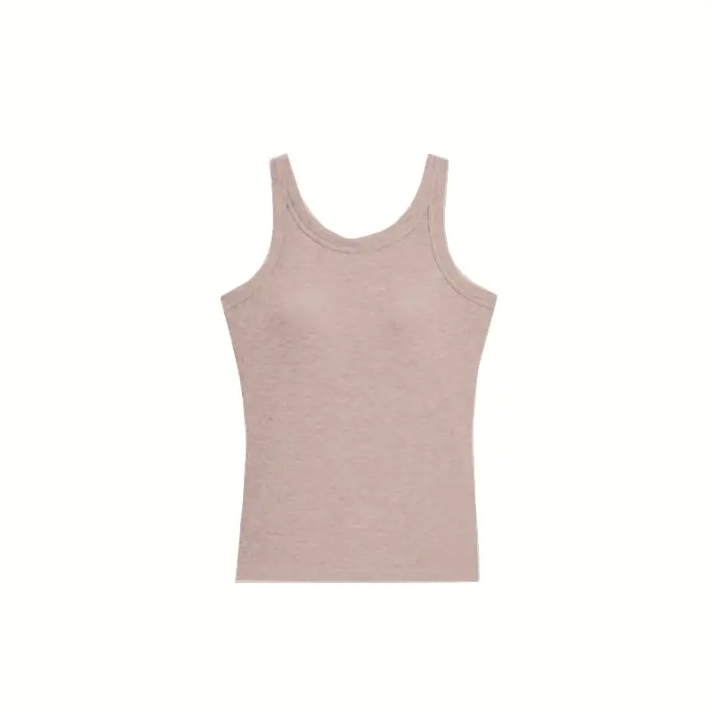 Women's Camisole Chest Pad One Piece Knitted Modal Sleeveless Top - Image 6