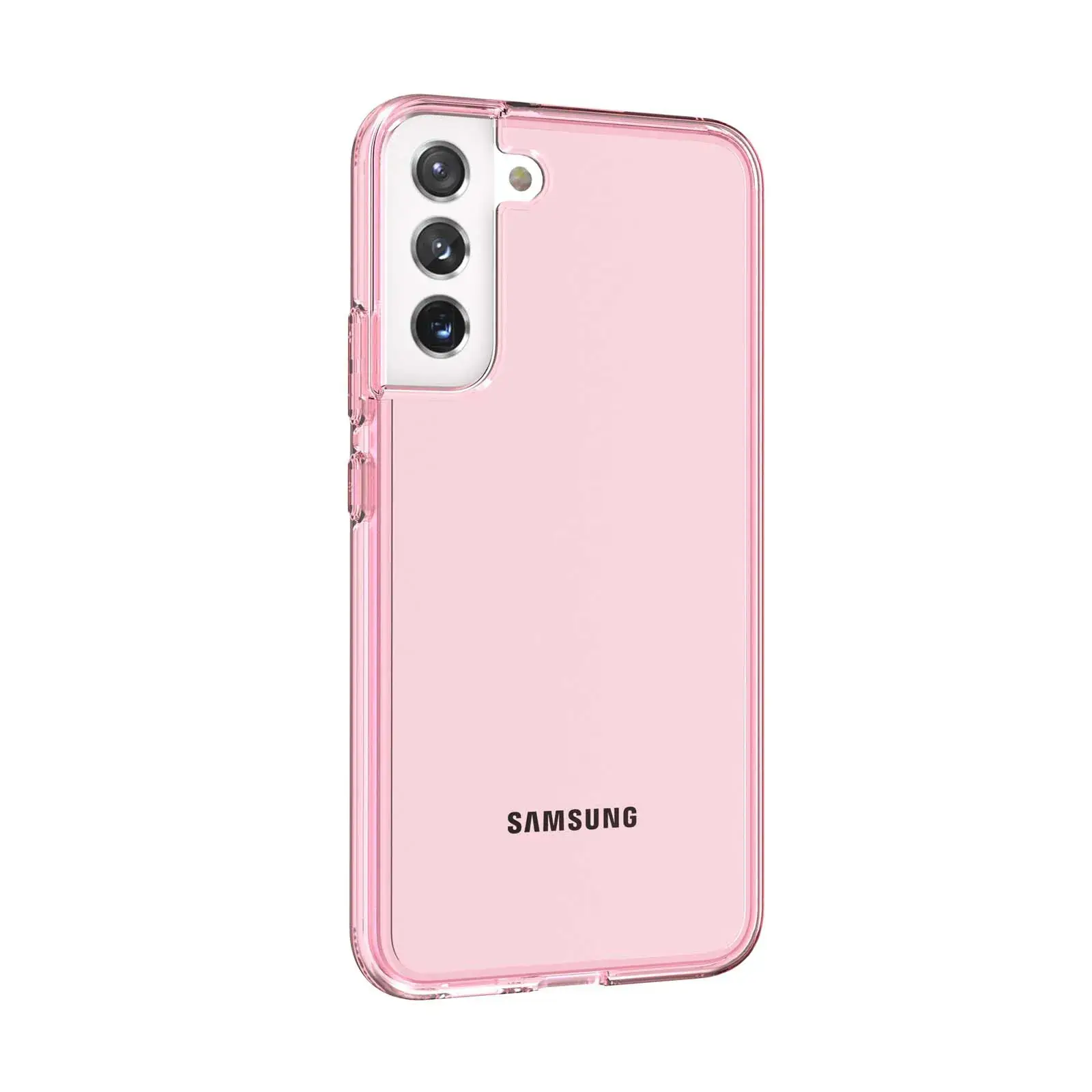 Transparent Glitter Phone Case for Samsung S21FE Pink - Image 12