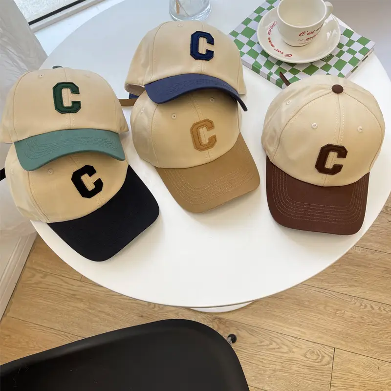 Korean Style Baseball Cap Women Spring Summer Letter C Embroidered Black Cap Men Autumn Fashion - Image 6