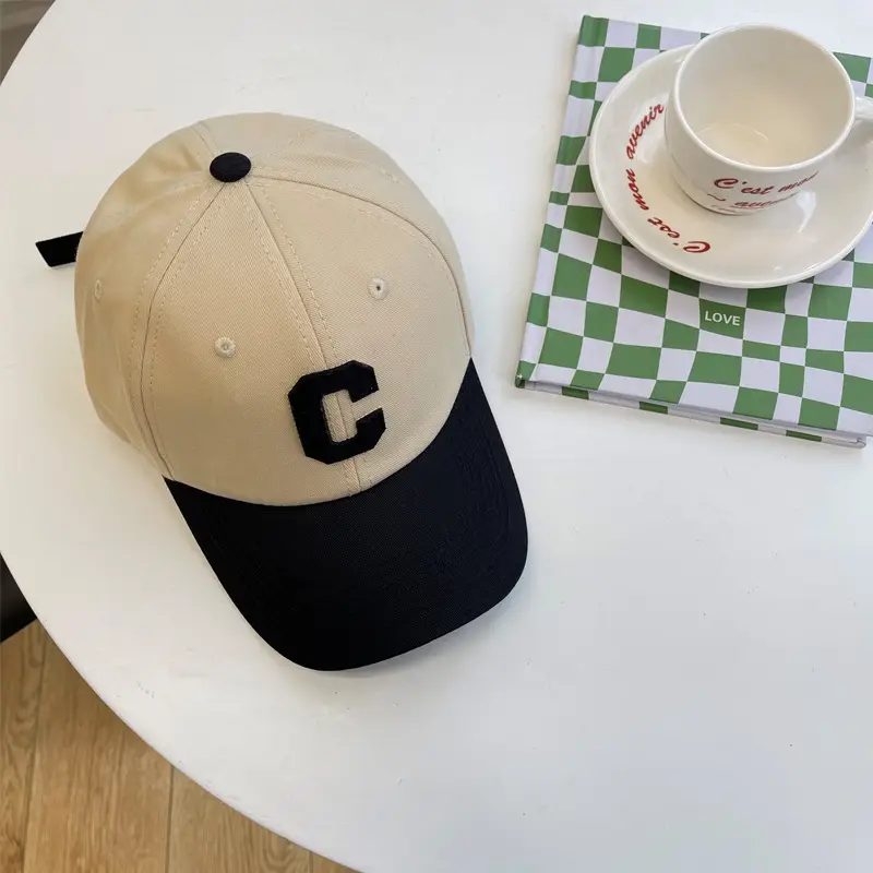 Korean Style Baseball Cap Women Spring Summer Letter C Embroidered Black Cap Men Autumn Fashion - Image 3