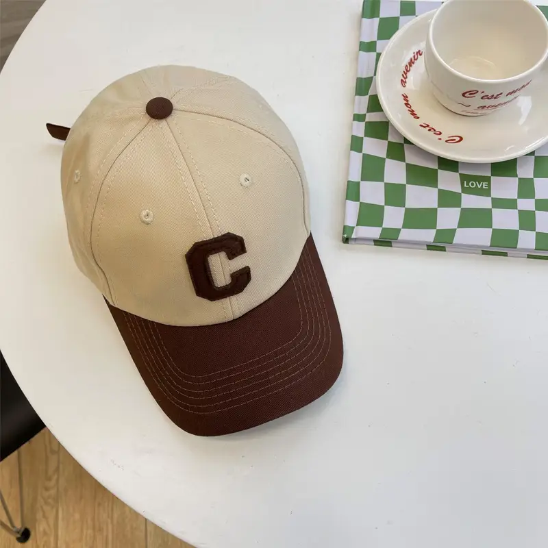 Korean Style Baseball Cap Women Spring Summer Letter C Embroidered Black Cap Men Autumn Fashion - Image 4